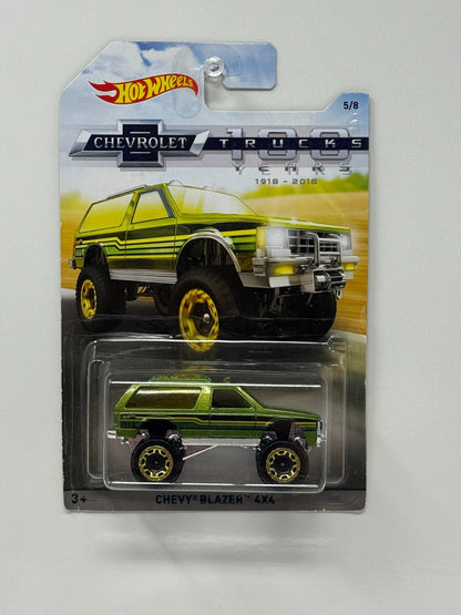 Hot Wheels Chevrolet Trucks 100 Years 1985 Chevy Blazer 4x4 1:64 Diecast