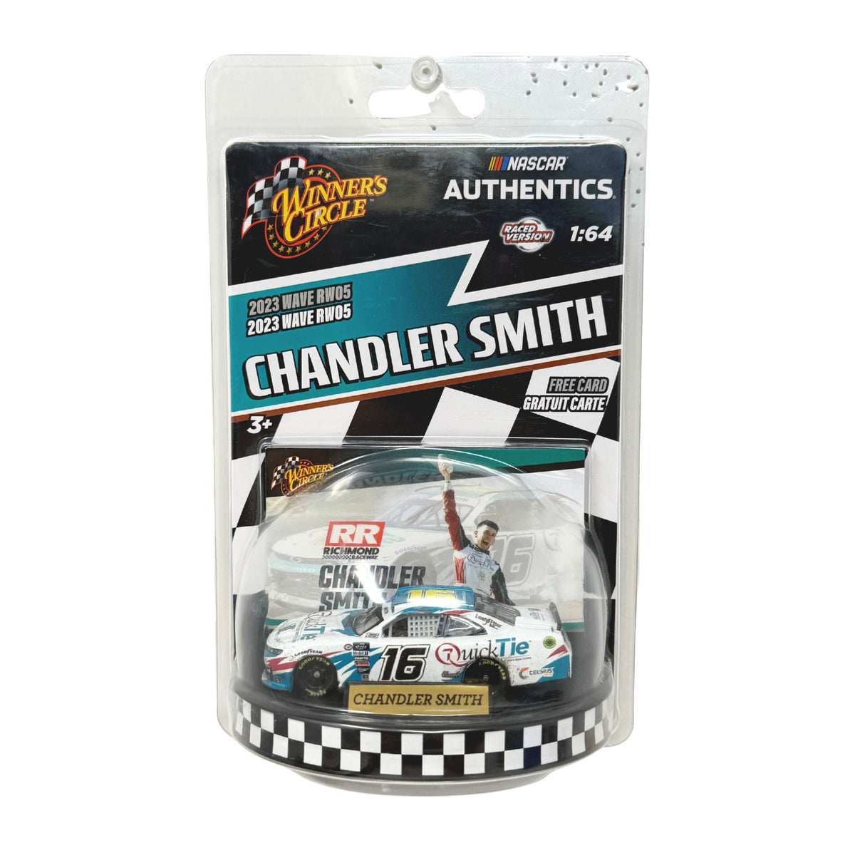 Lionel Winner's Circle NASCAR Chandler Smith #16 QuickTie Raced 1:64 Diecast