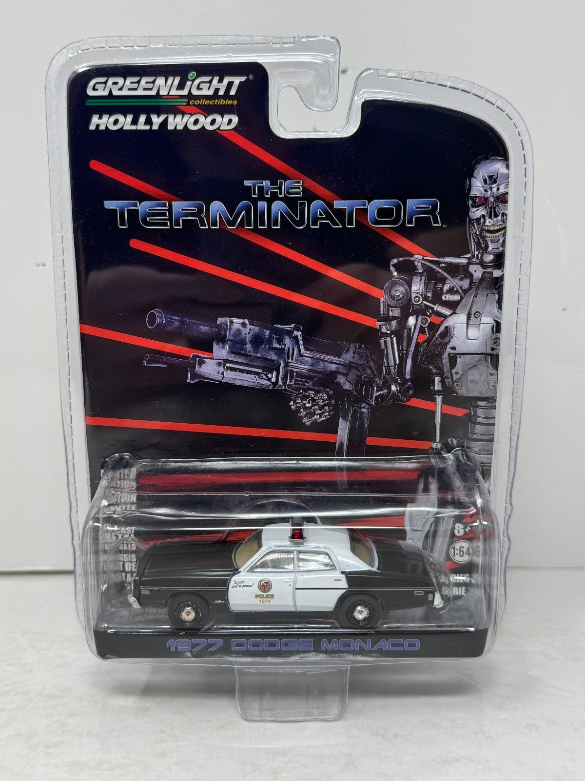 Greenlight Hollywood The Terminator 1977 Dodge Monaco 1:64 Diecast