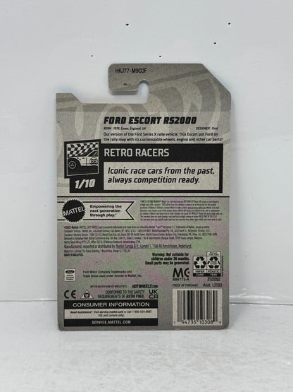 Hot Wheels Retro Racers Ford Escort RS2000 1:64 Diecast Factory Sealed