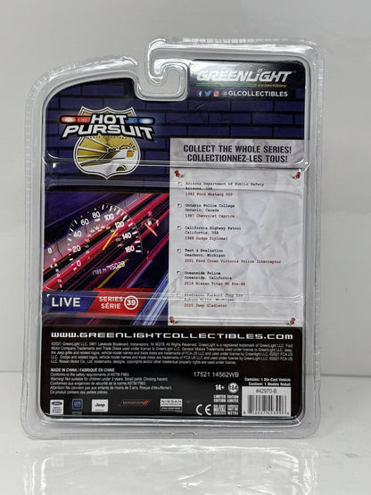 GreenLight Hot Pursuit Ontario Police College 1987 Chevy Caprice 1:64 Diecast