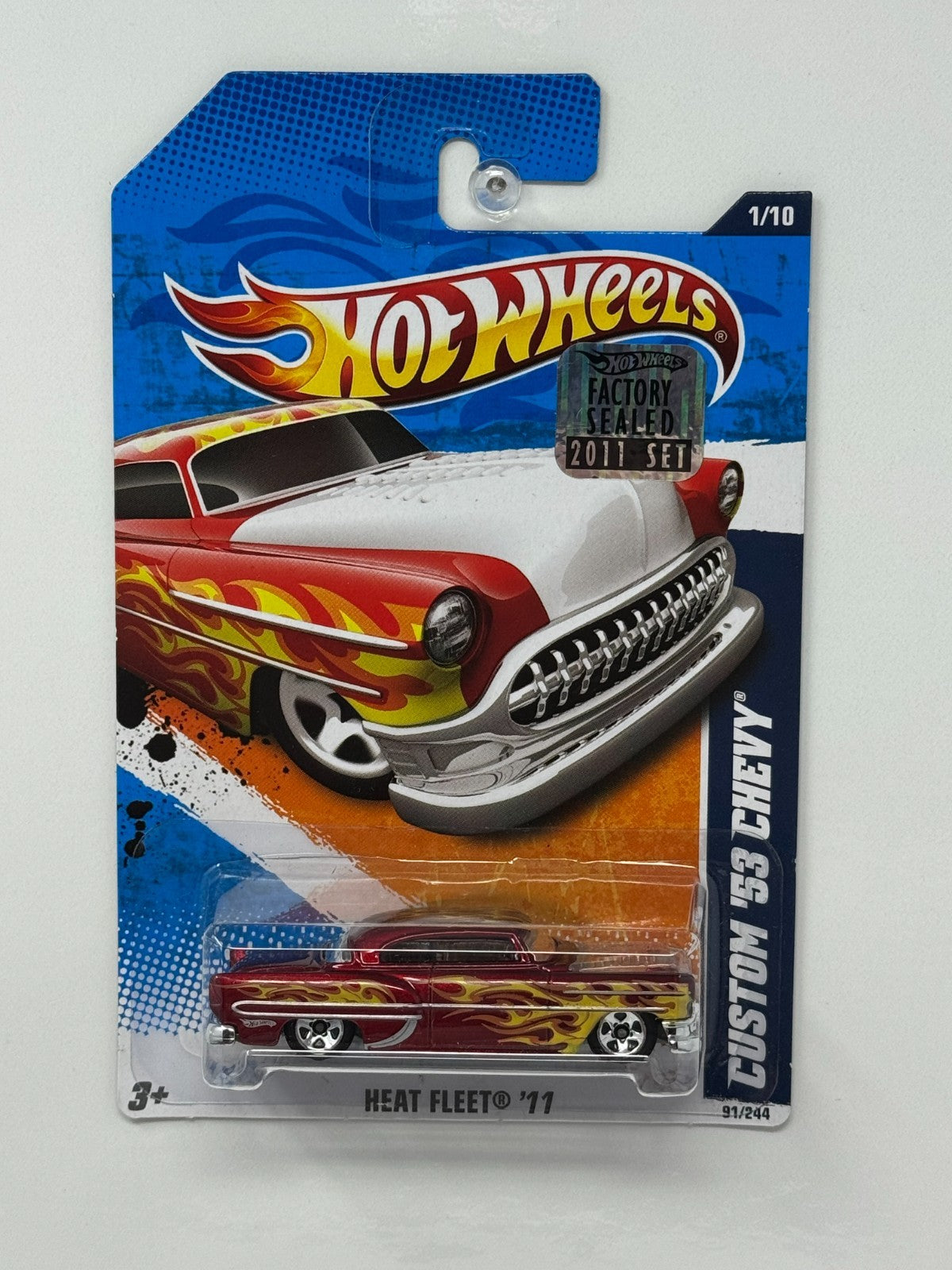 Hot Wheels Heat Fleet ’11 1953 Custom Chevy 1:64 Diecast Factory Sealed