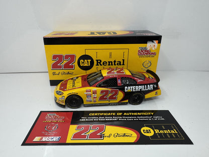 Racing Champions Nascar Ward Burton #22 The Cat Rental Store 1:24 Diecast