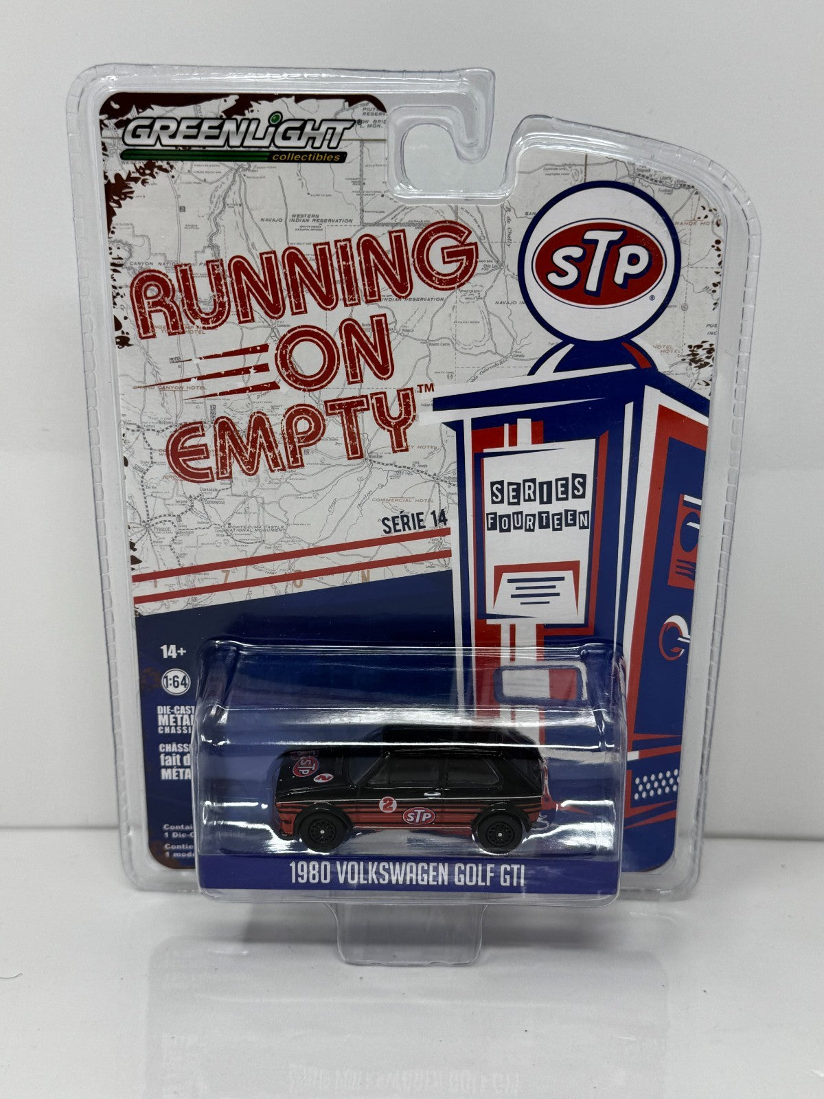 Greenlight Running On Empty 1980 Volkswagen Golf GTI STP 1:64 Diecast