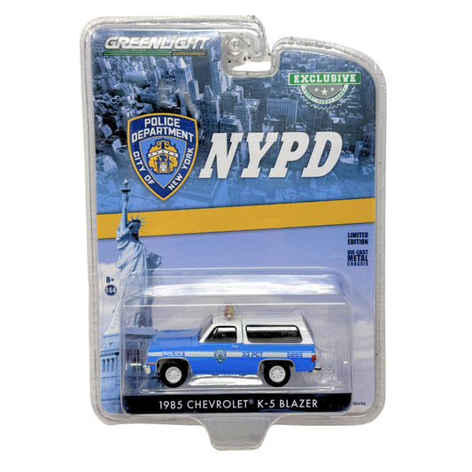 Greenlight NYPD 1985 Chevrolet K-5 Blazer 1:64 Diecast