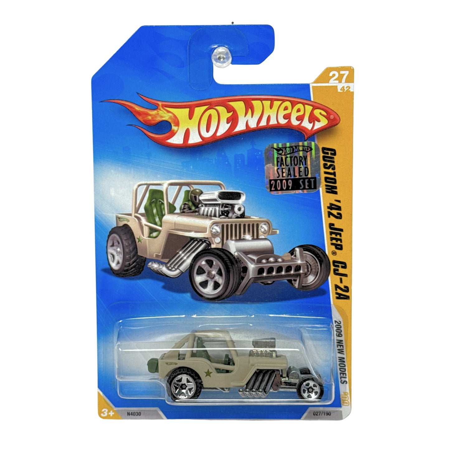 Hot Wheels 2009 New Models Custom 1942 Jeep CJ-2A 1:64 Diecast Factory Sealed