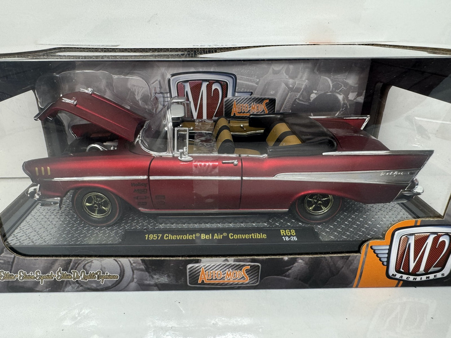 M2 Machines Auto Mods 1957 Chevrolet Bel Air Convertible 1:24 Diecast