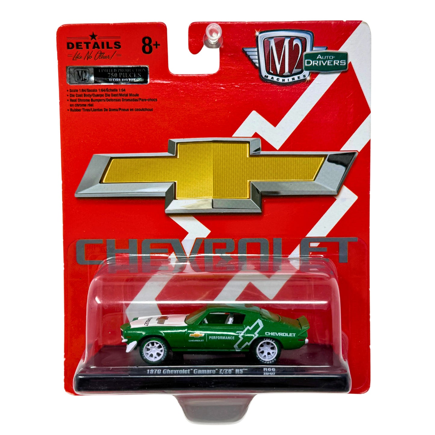 M2 Machines Auto-Drivers 1970 Chevrolet Camaro Z/28 RS CHASE 1:64 Diecast