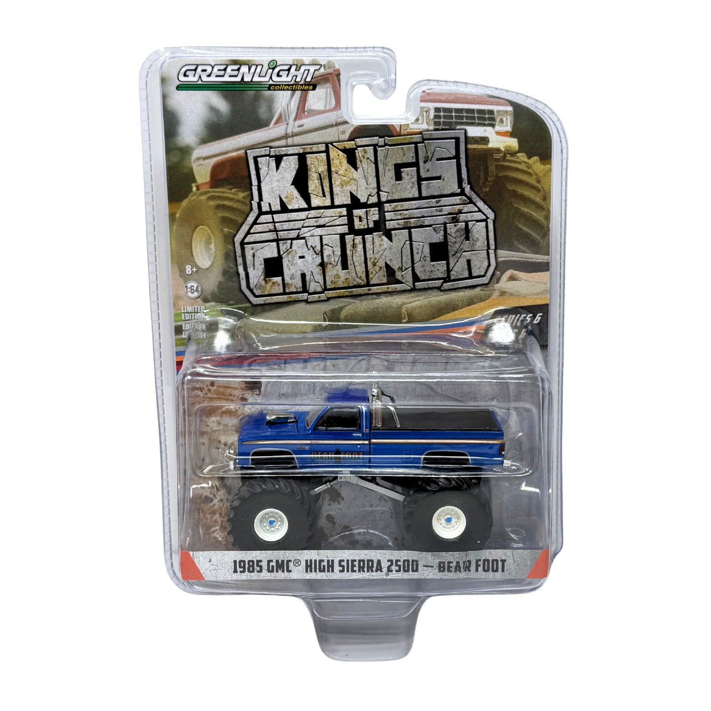 Greenlight Kings of Crunch 1985 GMC High Sierra 2500 Bear Foot 1:64 Diecast