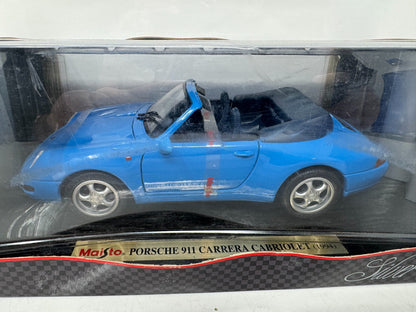 Maisto 1994 Porsche 911 Carrera Cabriolet Silver Edition 1:18 Diecast
