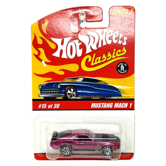 Hot Wheels Classics Series 2 Mustang Mach 1 Spectraflame 1:64 Diecast Pink