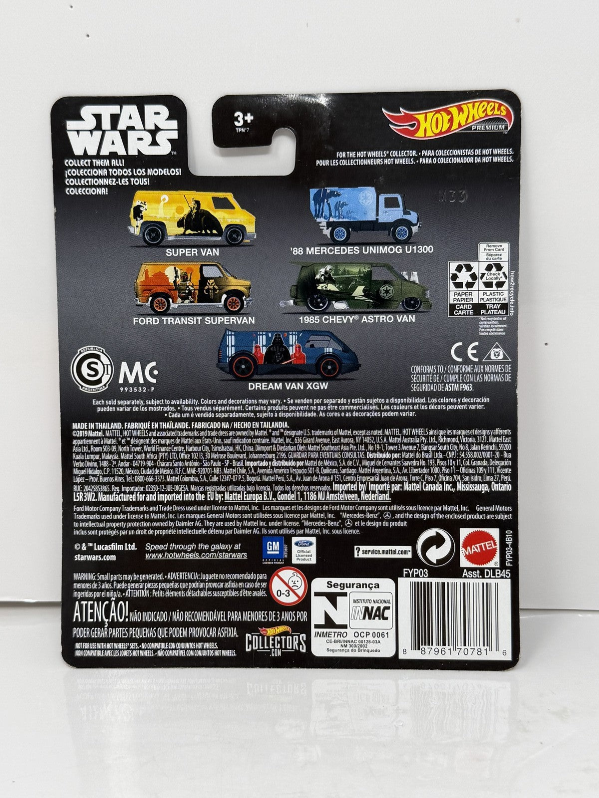 Hot Wheels Premium Star Wars Darth Vader Dream Van XGW 1:64 Diecast Real Riders