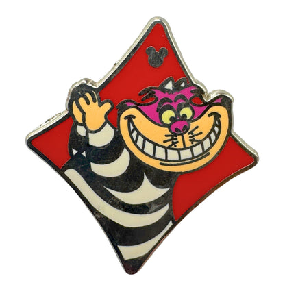 DLR Disney Cheshire Cat Alice in Wonderland Playing Card Suit Trading Pin DC1S14
