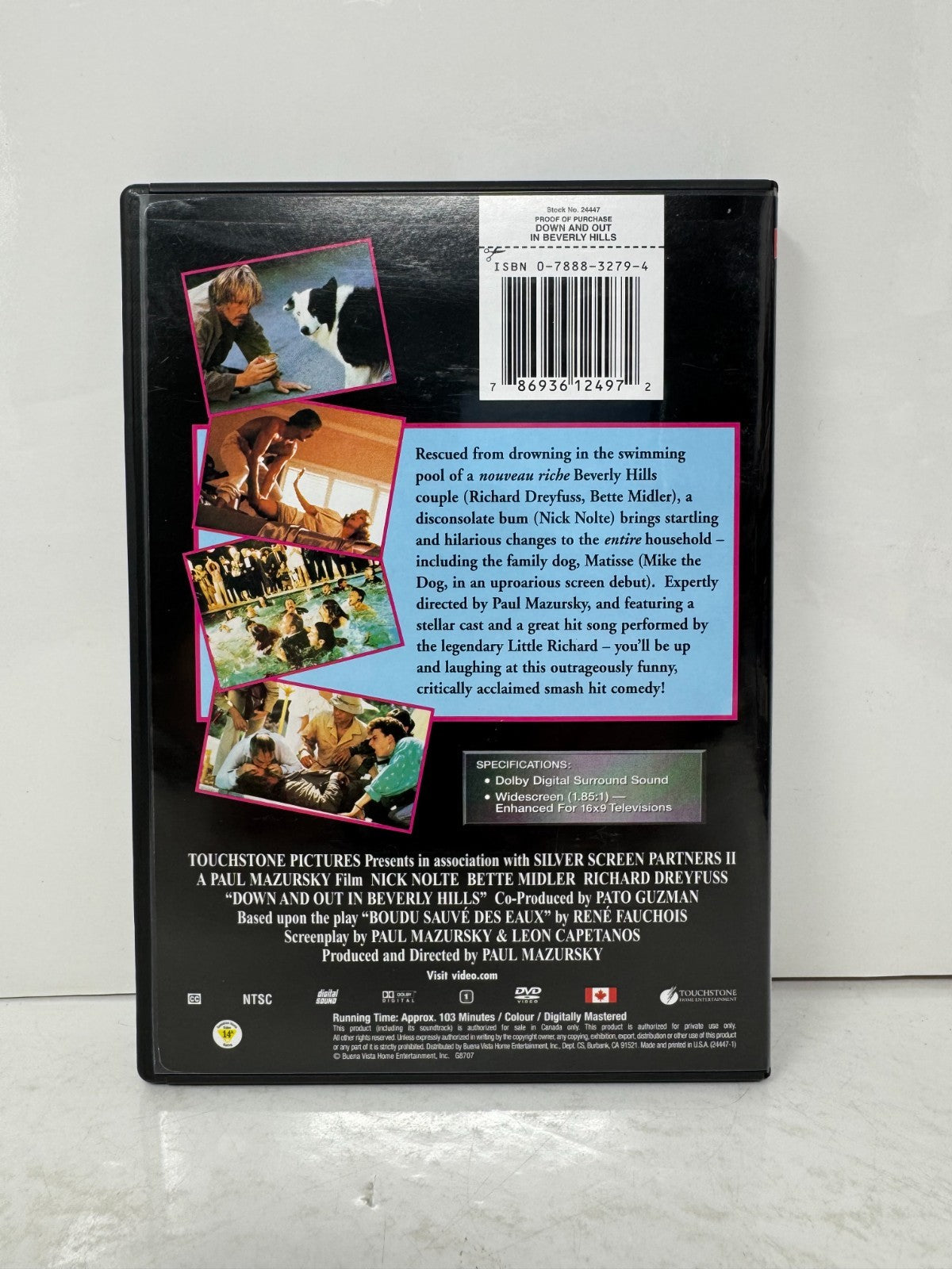 Down and Out in Beverly Hills (DVD) Comedy Good Condition!!!