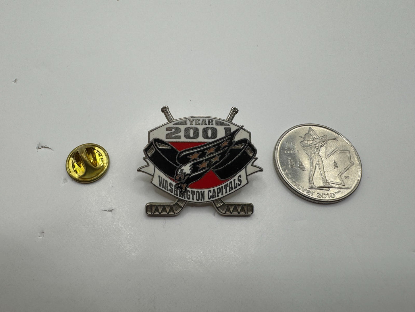Washington Capitals Year 2001 NHL Hockey Lapel Pin