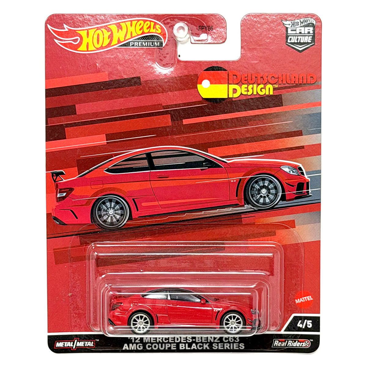 Hot Wheels Premium Deutschland Design Mercedes-Benz C63 AMG Coupe 1:64 Diecast