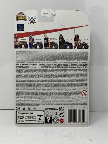 Hot Wheels Monster Trucks WWE The Rock's 1:64 Diecast Red and Black