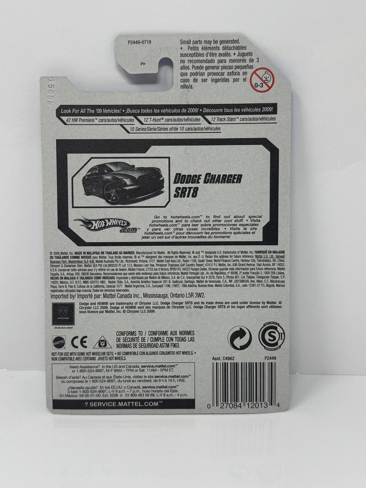 Hot Wheels Faster Than Ever Dodge Charger SRT8 1:64 Diecast Black