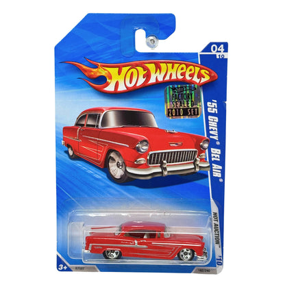 Hot Wheels Hot Auction ’10 1955 Chevy Bel Air 1:64 Diecast Factory Sealed