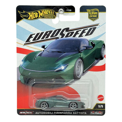 Hot Wheels Premium EuroSpeed Automobili Pininfarina Battista 1:64 Diecast