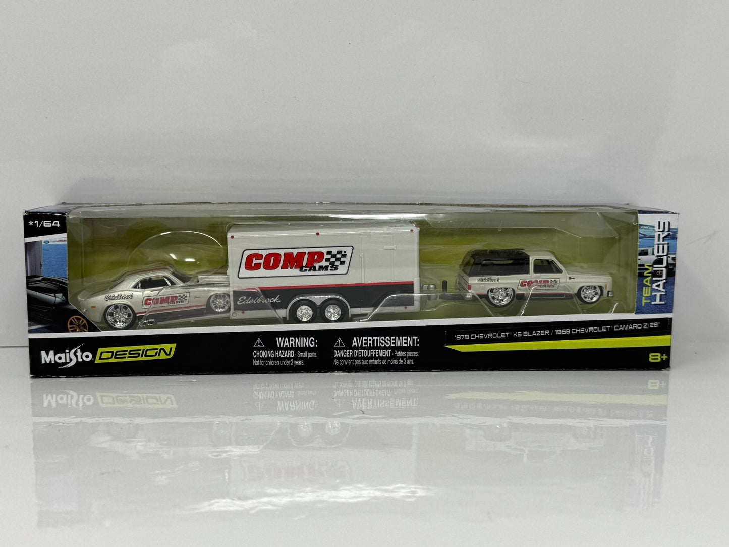Maisto Design Team Haulers Chevrolet Camaro Z28 & Chevy K5 Blazer 1:64 Diecast
