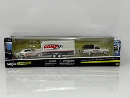 Maisto Design Team Haulers Chevrolet Camaro Z28 & Chevy K5 Blazer 1:64 Diecast