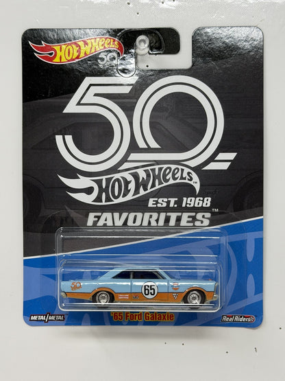 Hot Wheels 50th Favorites 1965 Ford Galaxie 1:64 Diecast Real Riders