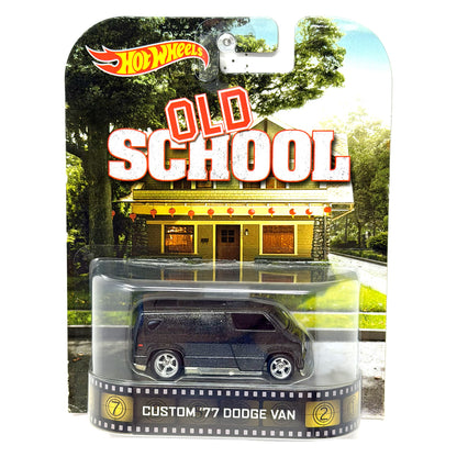 Hot Wheels Retro Entertainment Old School 1977 Custom Dodge Van 1:64 Diecast