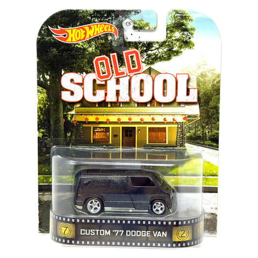 Hot Wheels Retro Entertainment Old School 1977 Custom Dodge Van 1:64 Diecast