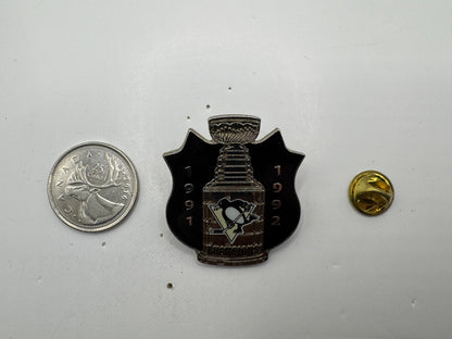 Pittsburgh Penguins 1991 1992 Stanley Cup Champions NHL Lapel Pin