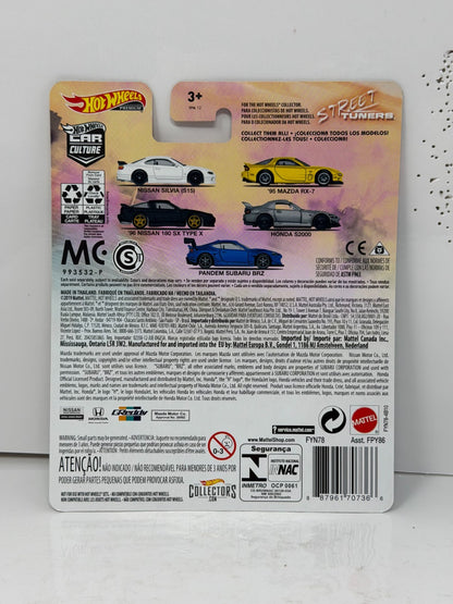 Hot Wheels Premium Street Tuners 1996 Nissan 180SX Type X 1:64 Diecast