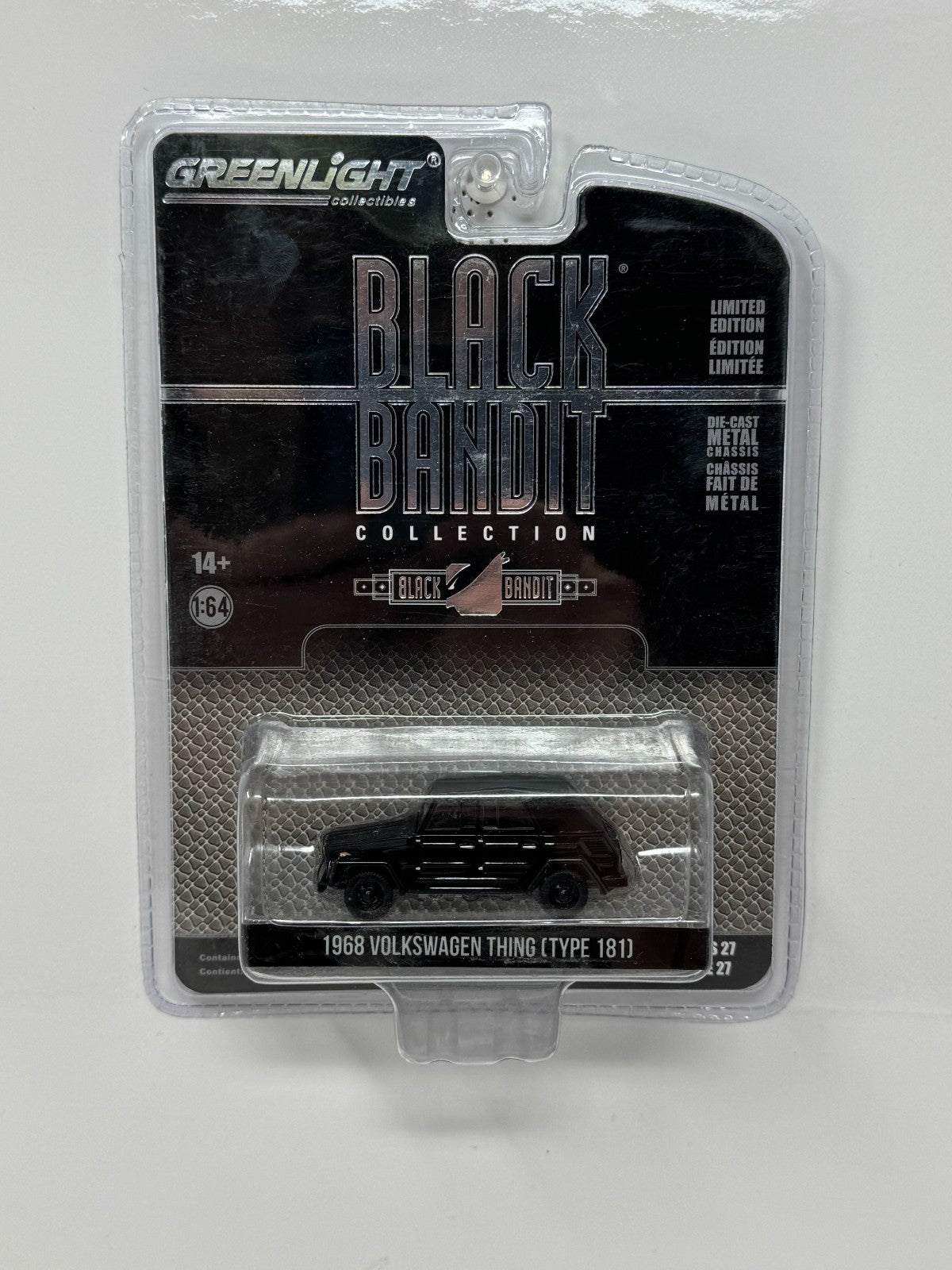 Greenlight Black Bandit Collection 1968 Volkswagen Thing Type 181 1:64 Diecast