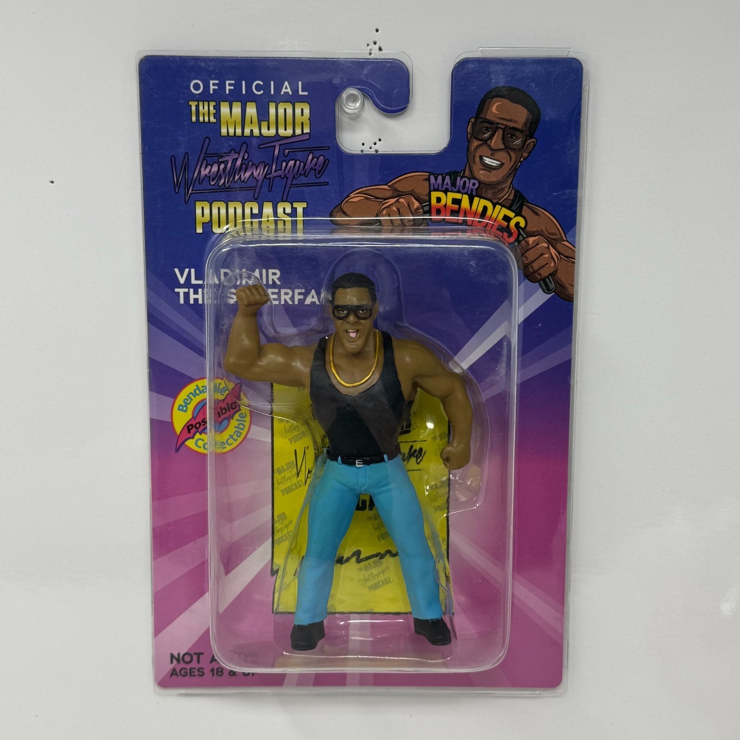 Major Bendies Vladimir The Superfan Wrestling Figure
