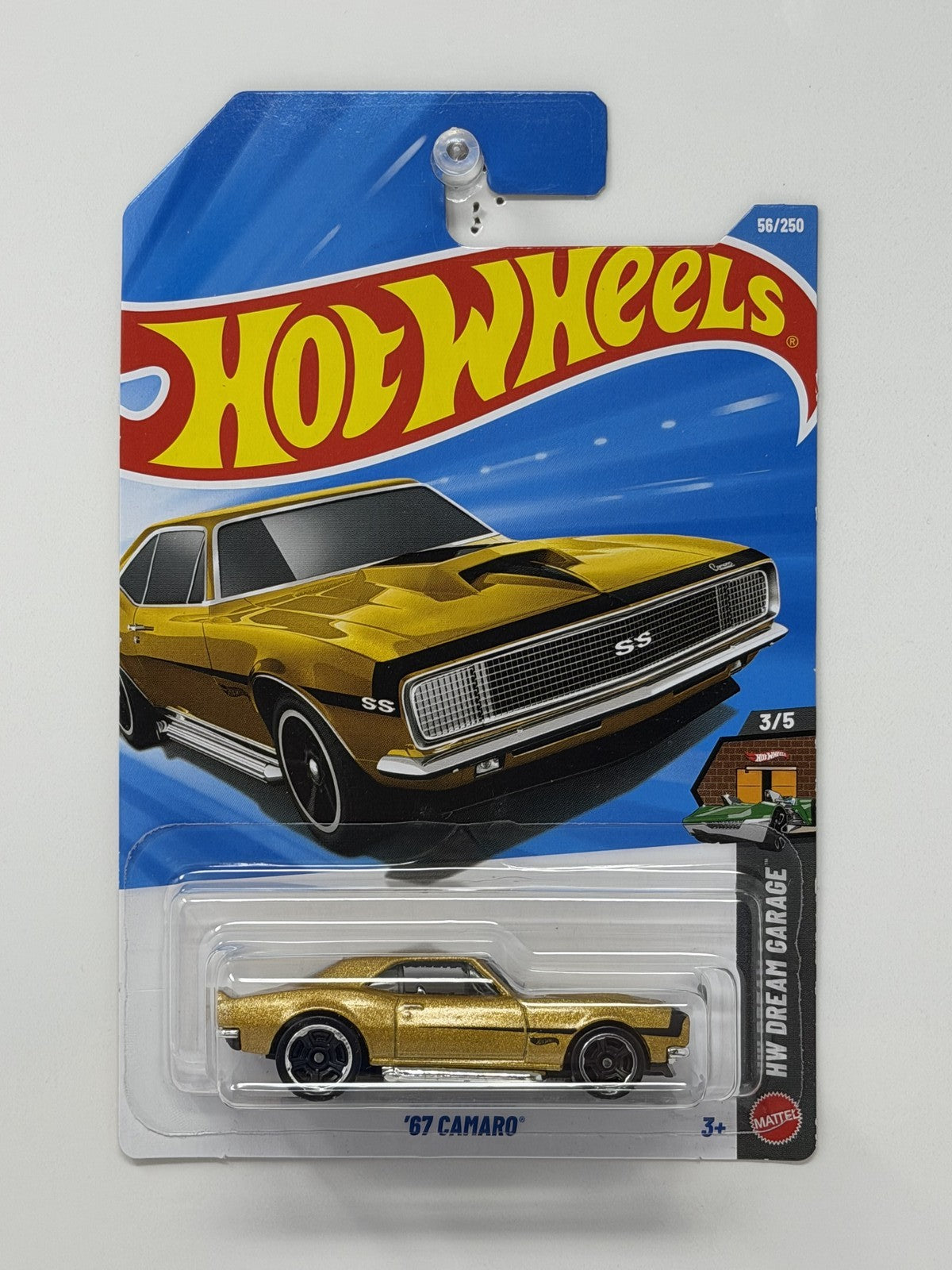 Hot Wheels HW Dream Garage 1967 Chevrolet Camaro 1:64 Diecast Gold