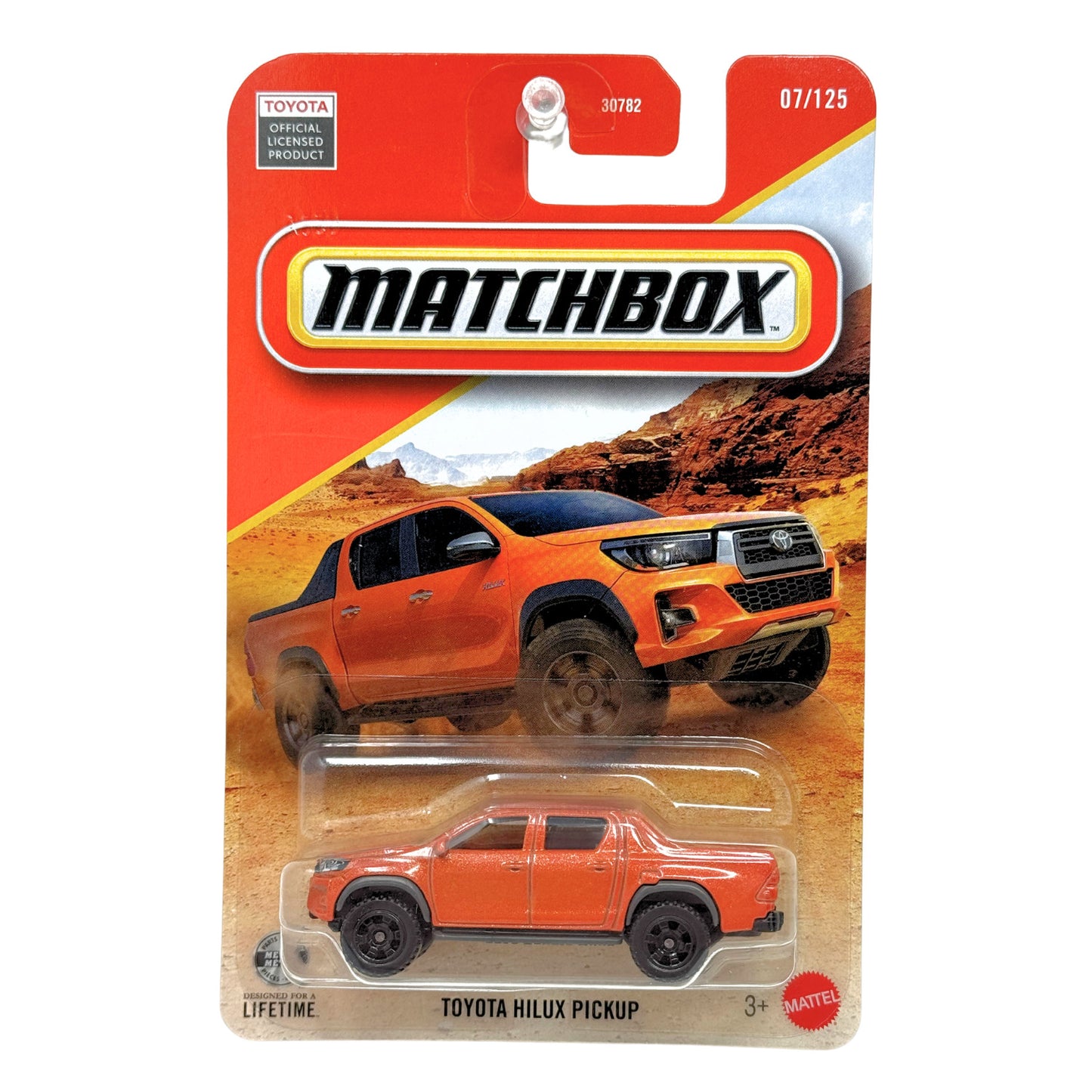 Matchbox Toyota Hilux Pickup 1:64 Diecast Orange