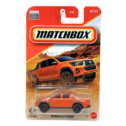 Matchbox Toyota Hilux Pickup 1:64 Diecast Orange