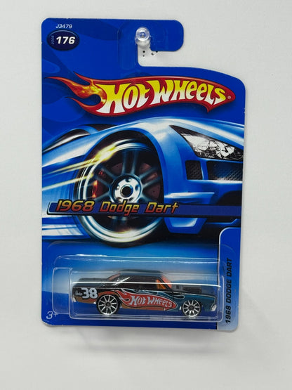 Hot Wheels 1968 Dodge Dart 1:64 Diecast Black Blue V2