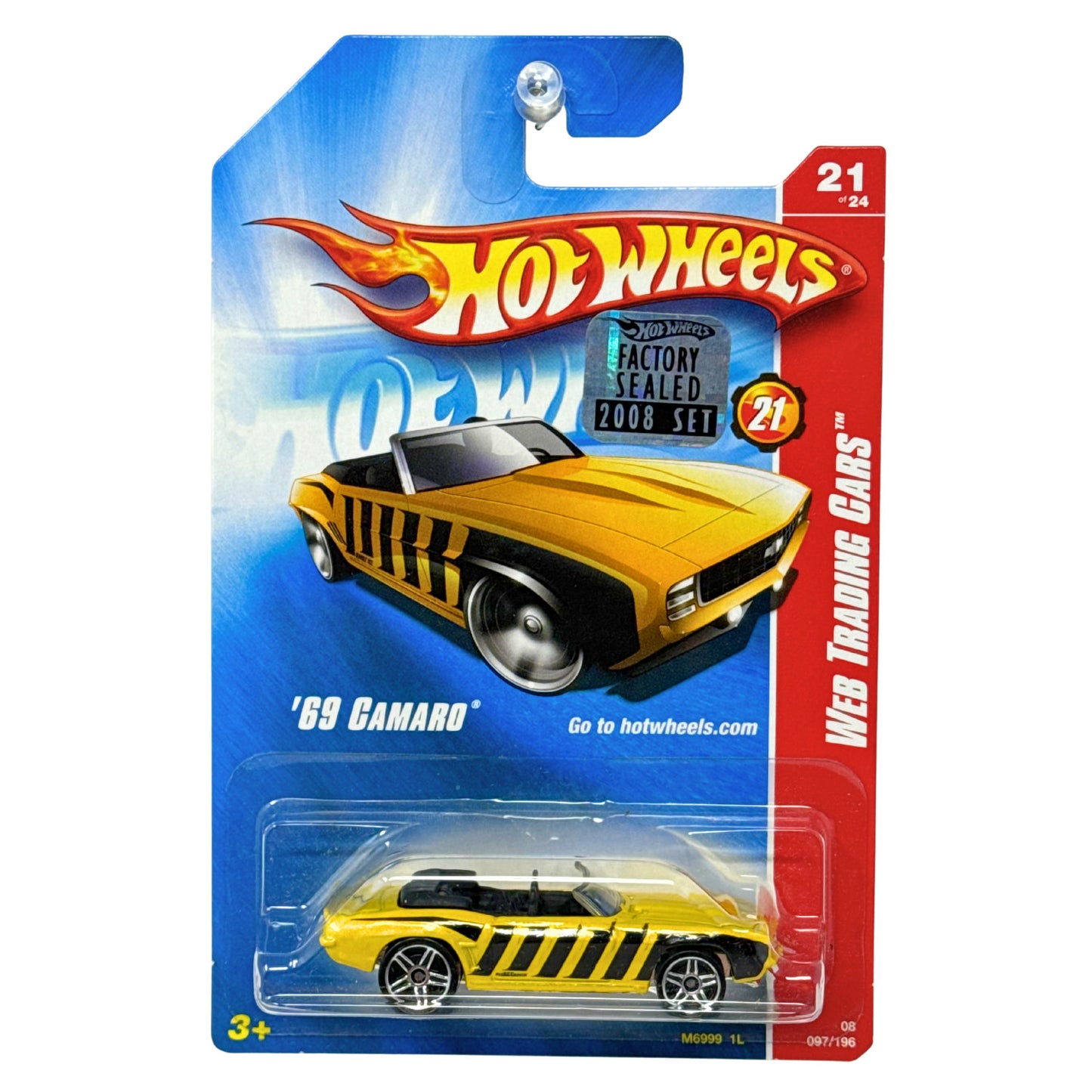 Hot Wheels Web Trading Cars 1969 Chevrolet Camaro 1:64 Diecast Factory Sealed V2