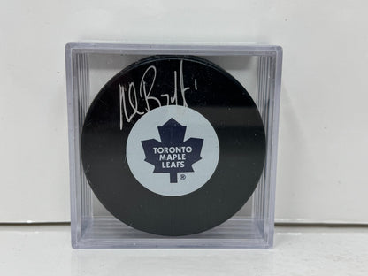Andrew Raycroft Toronto Maple Leafs Signed NHL Autograph Puck Silver Auto
