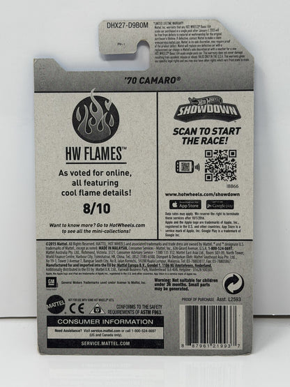 Hot Wheels HW Flames 1970 Chevrolet Camaro 1:64 Diecast Black