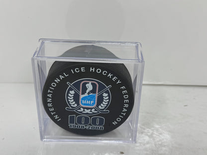 IIHF 100 Years Commemorative Hockey Puck – 1908–2008 Centennial
