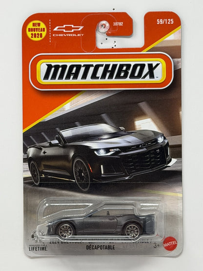 Matchbox 2024 Chevrolet Camaro ZL1 Convertible 1:64 Diecast Gray