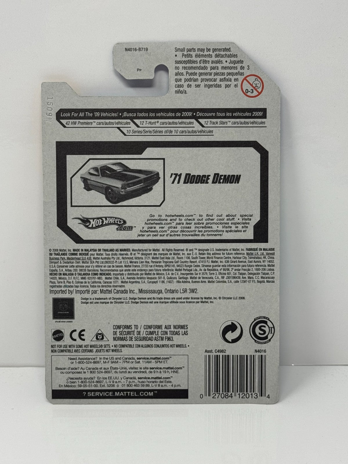 Hot Wheels Premiere 1971 Dodge Demon 1:64 Diecast Green