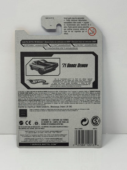 Hot Wheels Premiere 1971 Dodge Demon 1:64 Diecast Green