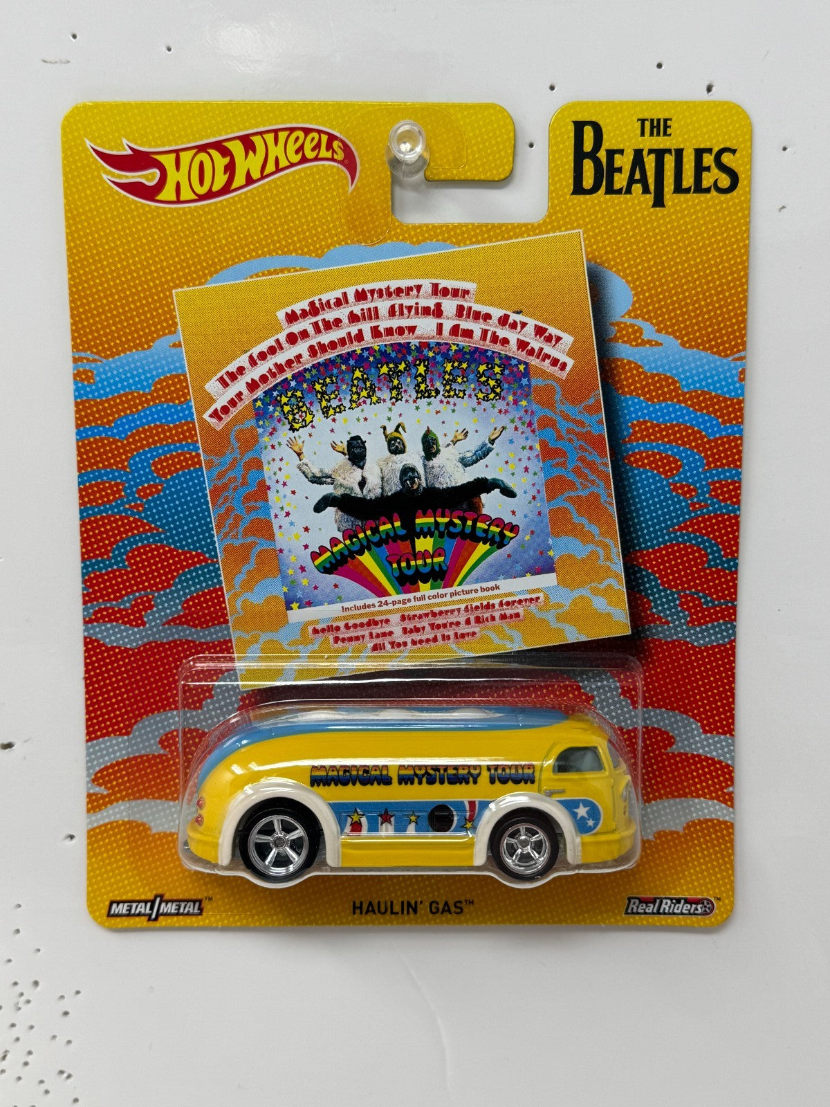 Hot Wheels The Beatles Haulin' Gas Real Riders 1:64 Diecast
