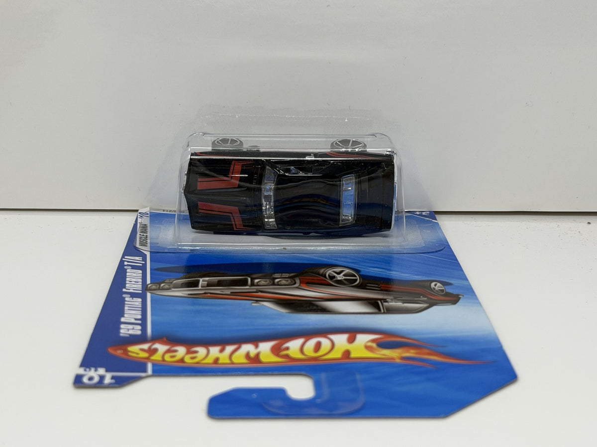 Hot Wheels Muscle Mania 1969 Pontiac Firebird T/A 1:64 Diecast Black