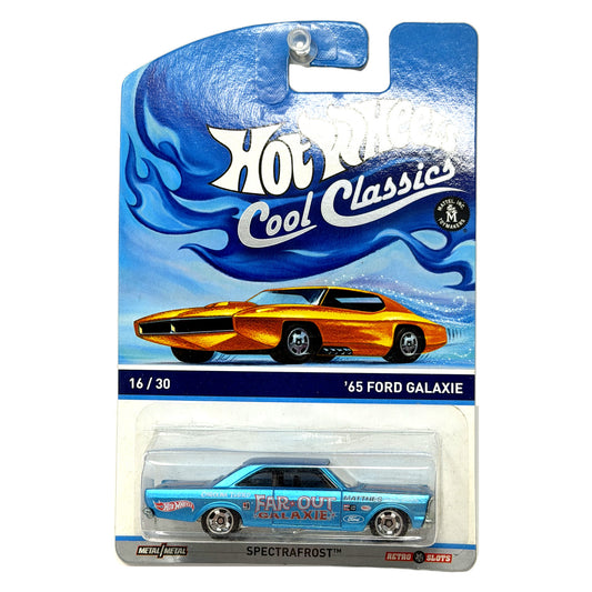 Hot Wheels Cool Classics 1965 Ford Galaxie Spectrafrost 1:64 Diecast Blue
