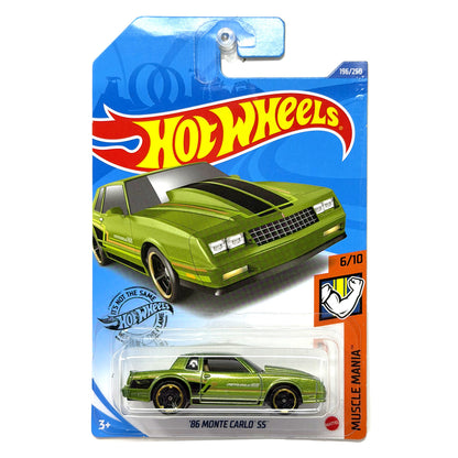 Hot Wheels Muscle Mania 1986 Chevrolet Monte Carlo SS 1:64 Diecast Green