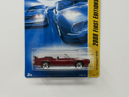 Hot Wheels 2008 First Editions 1970 Pontiac GTO 1:64 Diecast Red