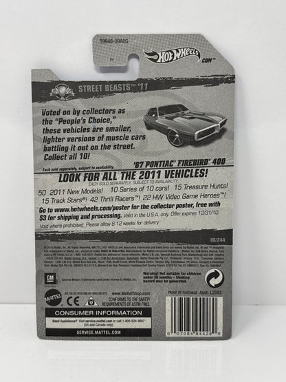 Hot Wheels Street Beasts 1967 Pontiac Firebird 400 1:64 Diecast Factory Sealed